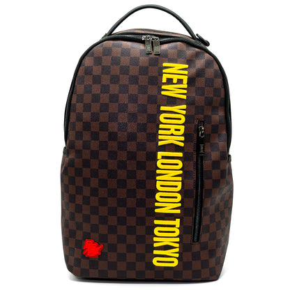 Zaino R372 BACKPACK EMBROIDERY BROWN