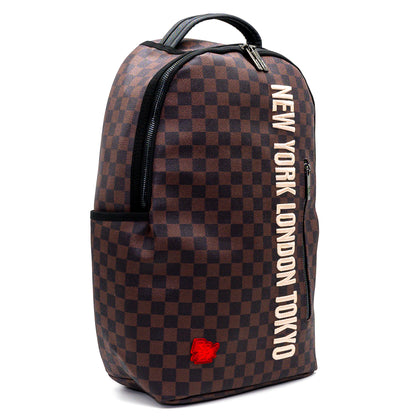 Zaino R372 BACKPACK EMBROIDERY BROWN