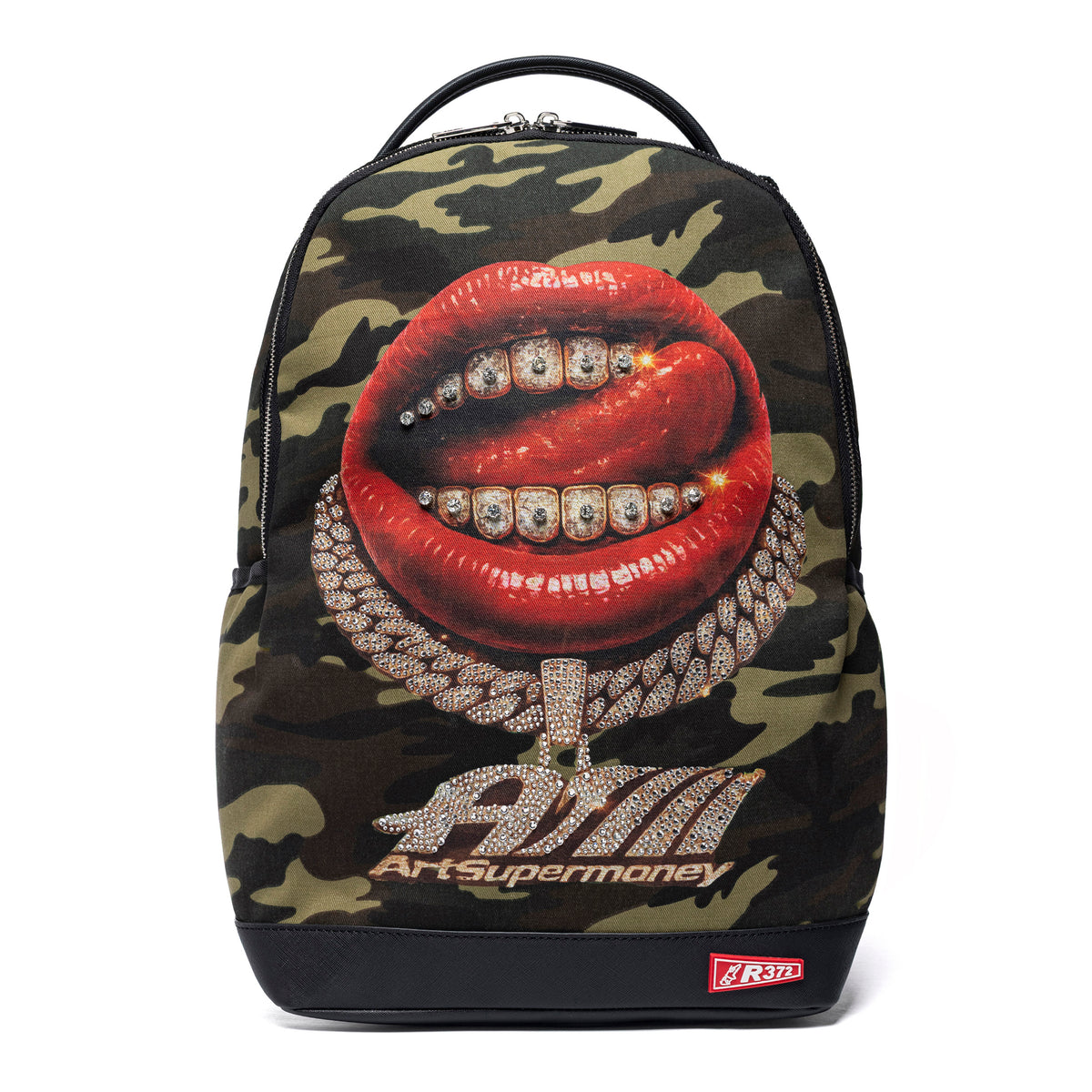 GRILLZ CAMO BACKPACK / COLLAB ARTSUPERMONEY