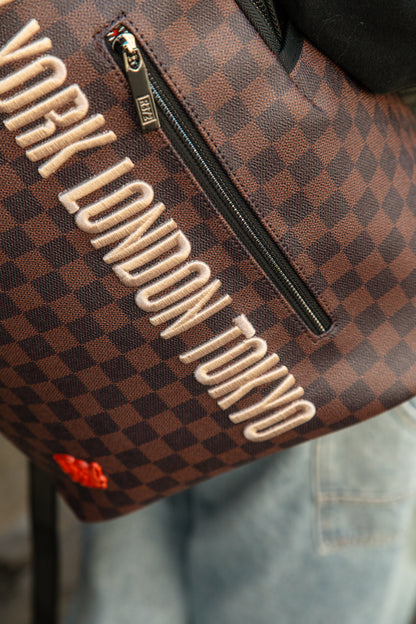 Zaino R372 BACKPACK EMBROIDERY BROWN