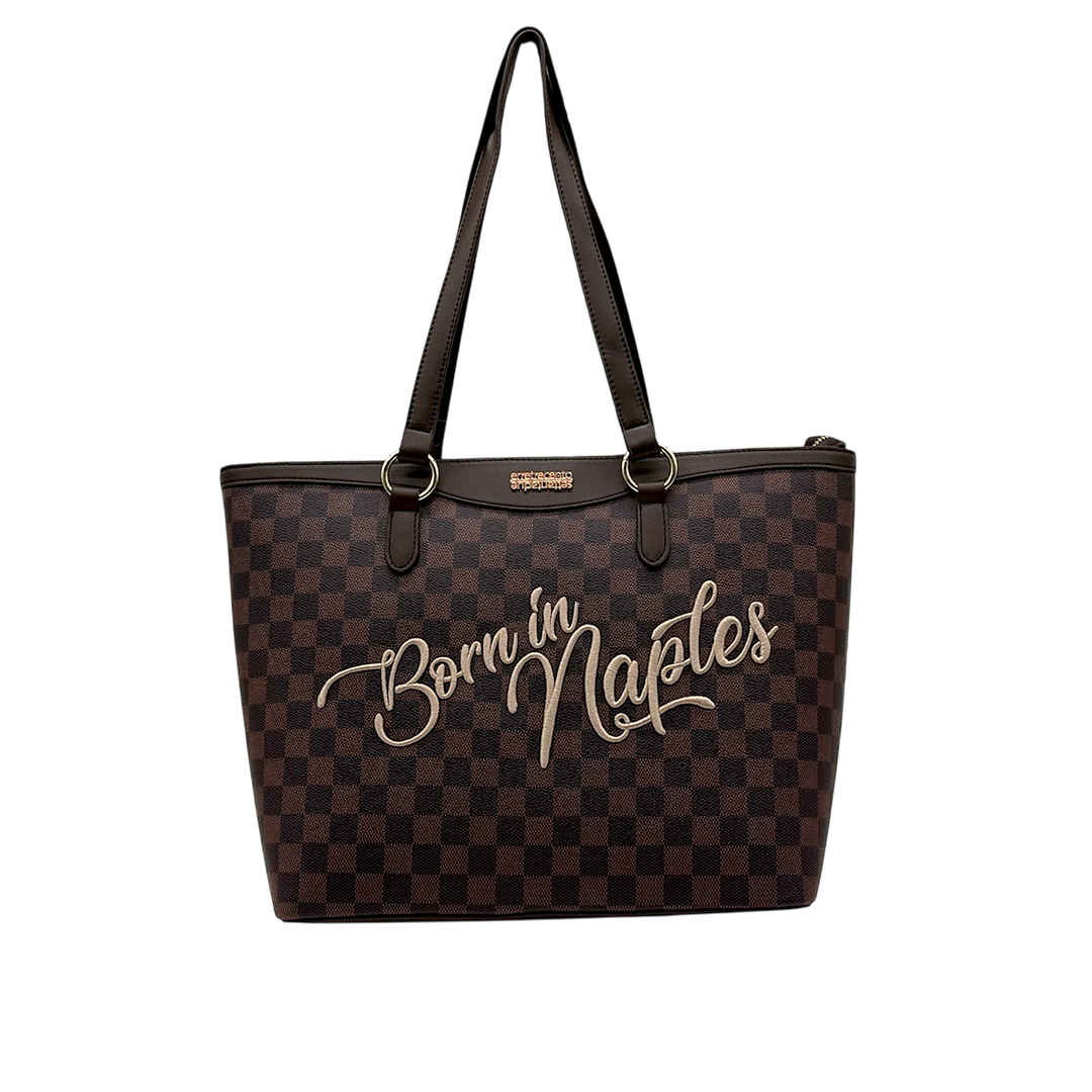 Borsa R372 BORN IN NAPLES SHOPPER WOMAN